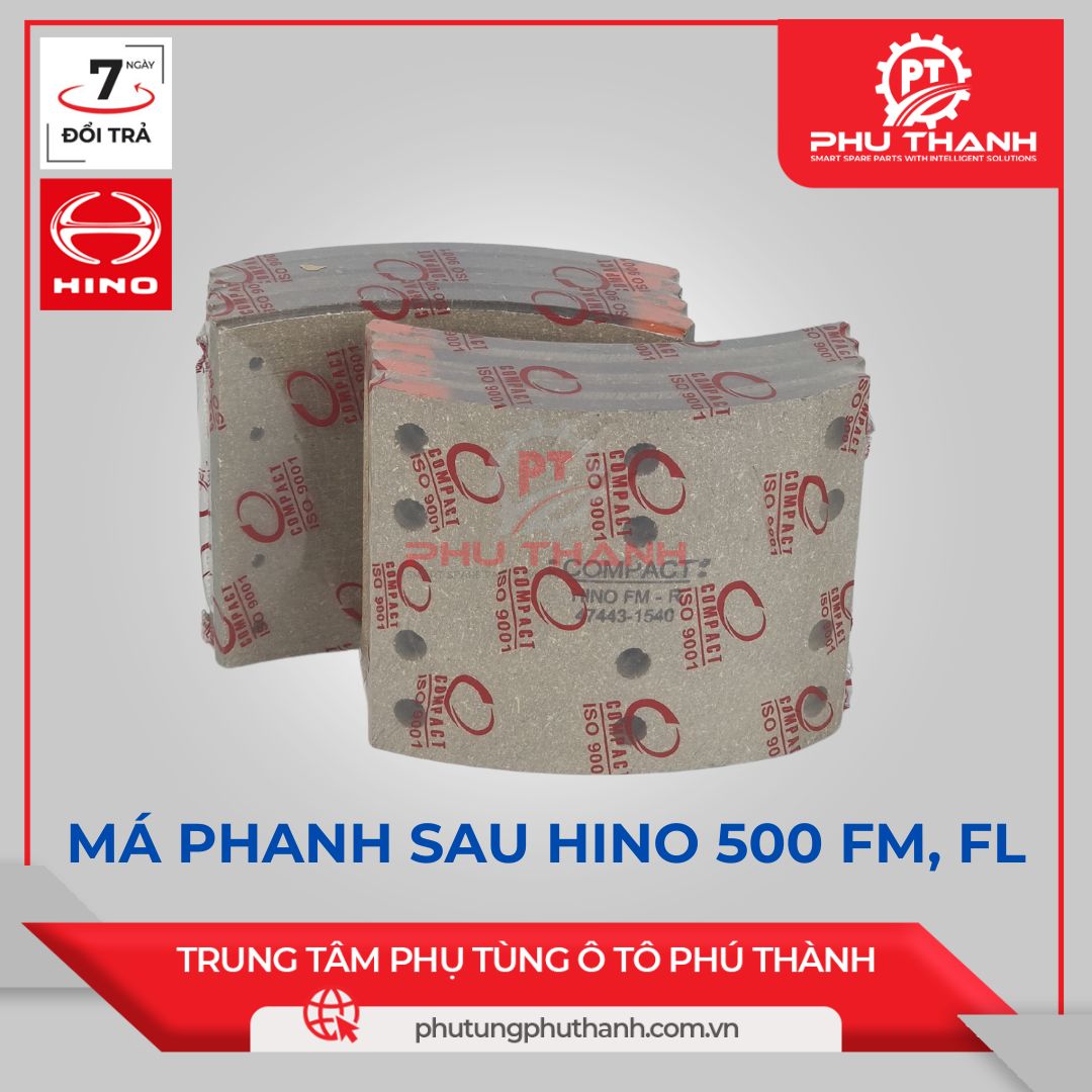 Má phanh sau HINO 500 FM, FL